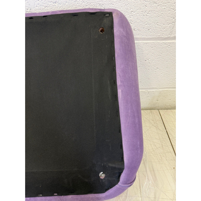 Small Purple Luxury Velvet Pet Couch w Brown Wooden Legs, Small. 28"x18"x12"