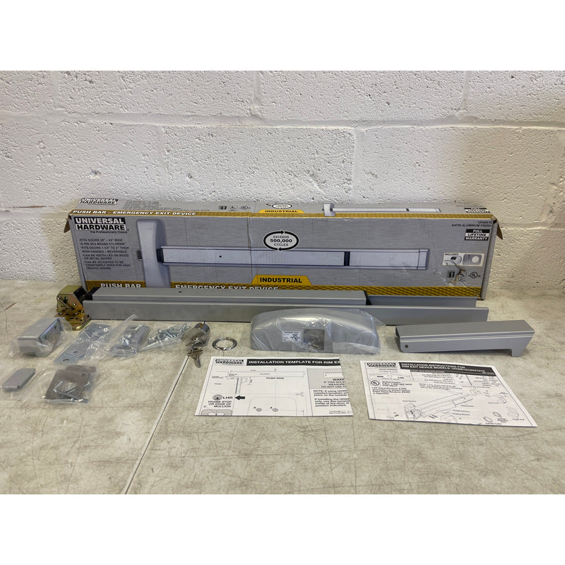 Universal Hardware Commercial Panic Exit Device w 6-Pin SC4 Cylinder & Pull Trim