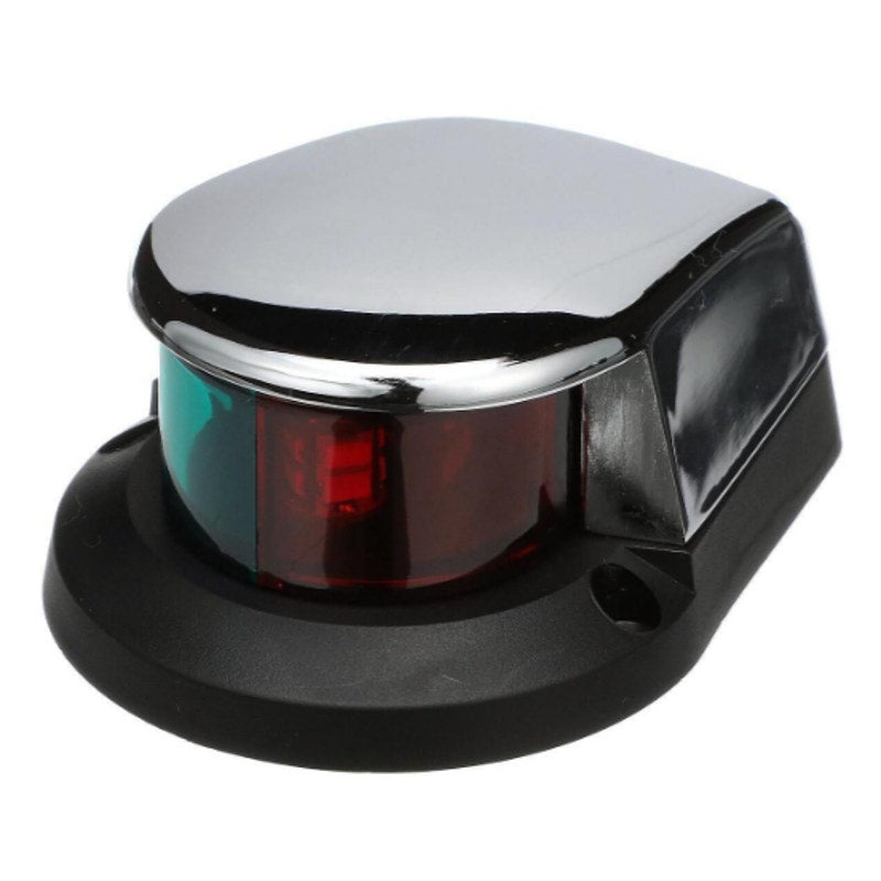 Seachoice LED Boat Navigation Bow Light, 02021 Zamak Chrome-Plated 12V Bi-Color