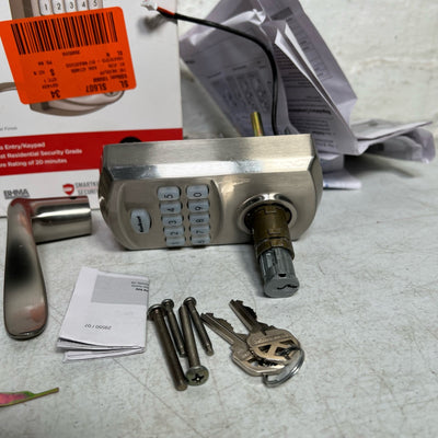 Kwikset 917 SmartCode Satin Nickel Keypad Electronic Door Lever, MISSING PIECES