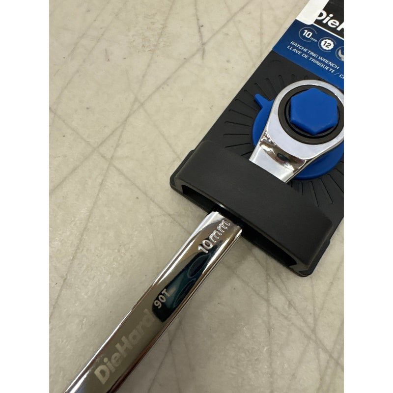 DieHard 10 mm Ratcheting Wrench, 4" Swing Arc 90 Tooth, Hand Tools - DHP55013