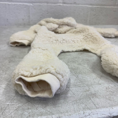 UGG Classic Sherpa Pet PJ's, Hook & Loop Straps, Soft & Cozy, White -Large Size