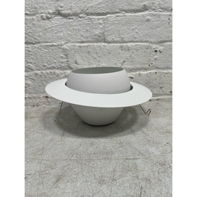 (Lot of 4) HALO 6 in. White Recessed Ceiling Light Trim with Adjustable Eyeball