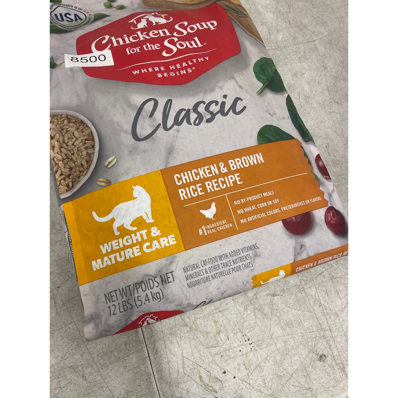 Cat Food Chicken & Rice 12lb Chicken Soup for The Soul Classic Dry Weight&Mature