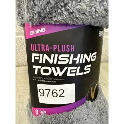 Viking Car Care Ultra Plush Finishing Microfiber Towels, 16" x 16", Pack of 6