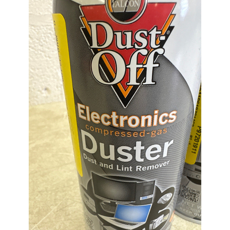 3-PACK Dust-Off Compressed Gas Disposable Duster 10oz Each - NO STRAW
