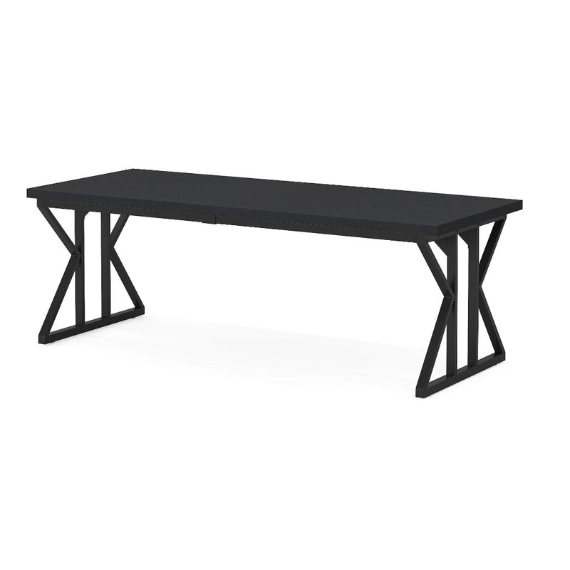 Tribesigns 78.7" Executive Desk Large Computer Desk, Home Office - Black