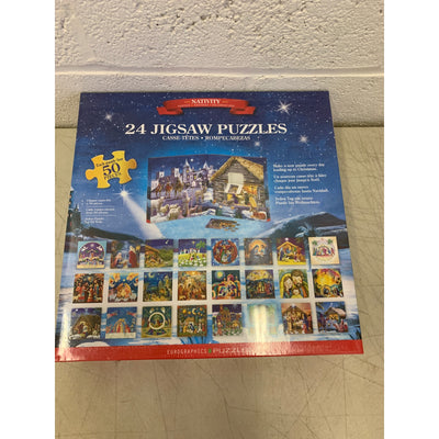 Eurographics Puzzles Nativity 50pc Puzzle 24 Day Advent Calendar
