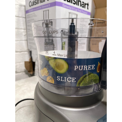 Cuisinart 8 Cup Food Processor, 350-Watt Motor, Gunmetal Gray FP-8GMP1 BPA Free