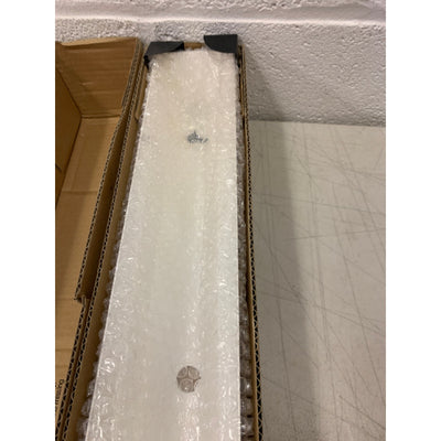 DR&CO Stainless Steel Rectangular Planter – 32″ x 3.25" x 3.5" White , Drainage System Planter