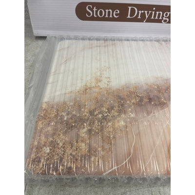DERYN - Large Stone Dish Drying Mat for Kitchen Counter - 23.6"L × 15.4"W