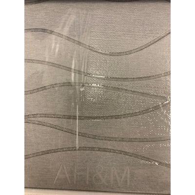 AH&M Stone Bath Mat, Aesthetic Design, 23.6" x15.3 Water Absorption, Light Gray