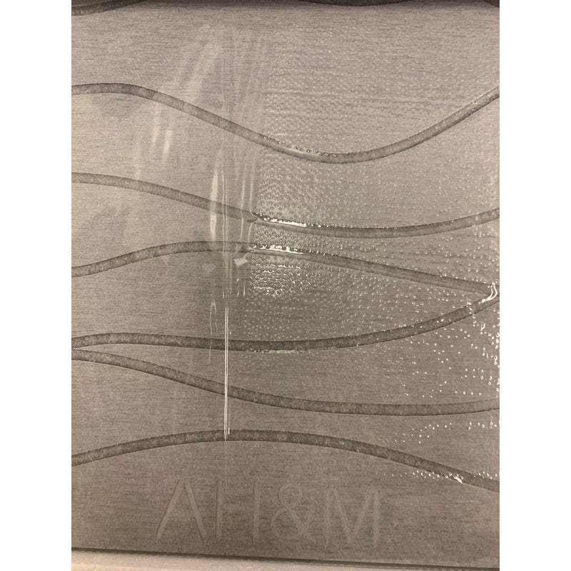 AH&M Stone Bath Mat, Aesthetic Design, 23.6" x15.3 Water Absorption, Light Gray
