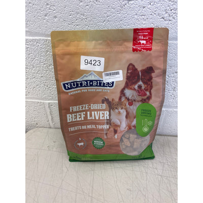 Nutri Bites Freeze Dried Beef Liver Dog/Cat Training Treats Food Topper 27oz