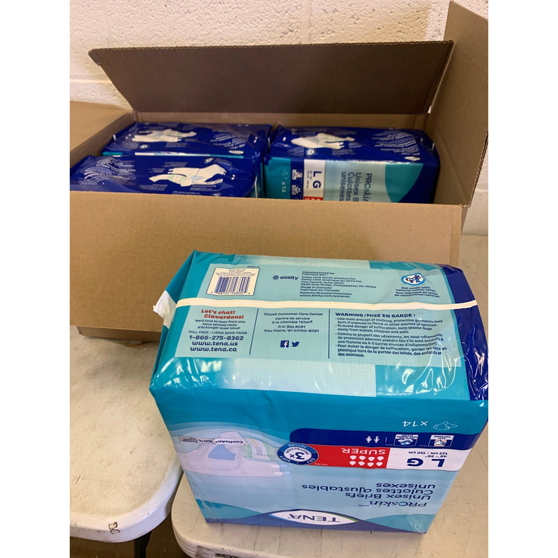 Tena ProSkin Unisex Adult Diapers, Maximum Absorbency, Large, 56 Ct