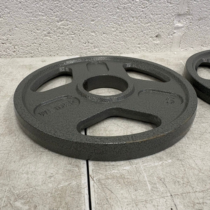 SET-OF-2   5lbs Weight Plates with 2" Bar Diameter, Weight Lifting Training