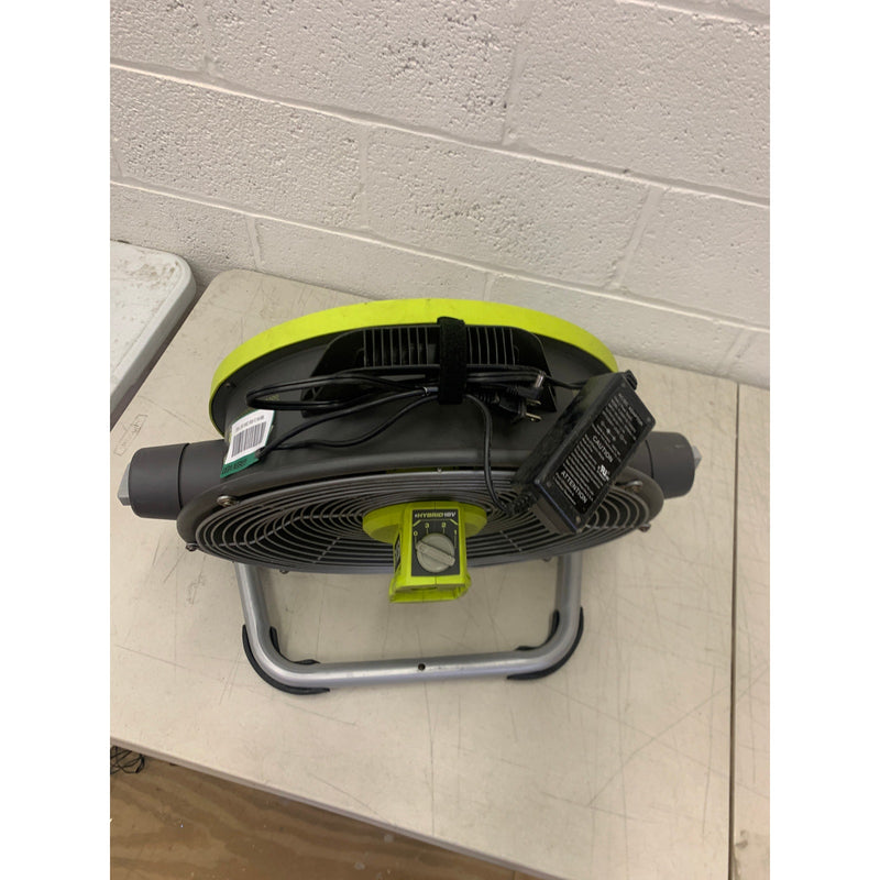 RYOBI 18V Cordless WHISPER SERIES Air Cannon Fan FAN & CORD ONLY PCL813B