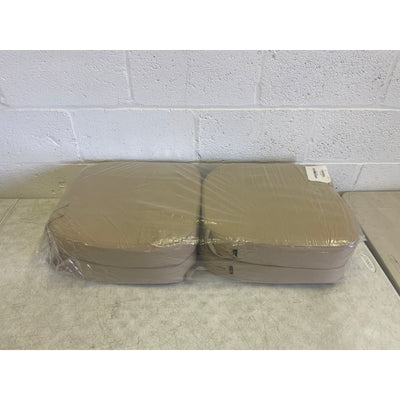 Set-of-4 idee-home Outdoor Chair Cushions- 17" x 17" x 3" Patio Cushions, Tan