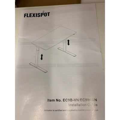 FlexiSpot Standing Desk Adjustable for Sitting Standing White 48"x24"SEE DETAILS
