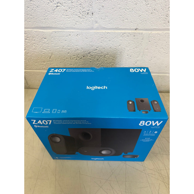 Logitech Bluetooth Computer Speakers with Subwoofer & Wireless Control - Black