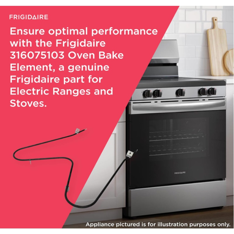 Frigidaire 316075103 Oven Bake Element for Electric Ranges and Stoves Parts