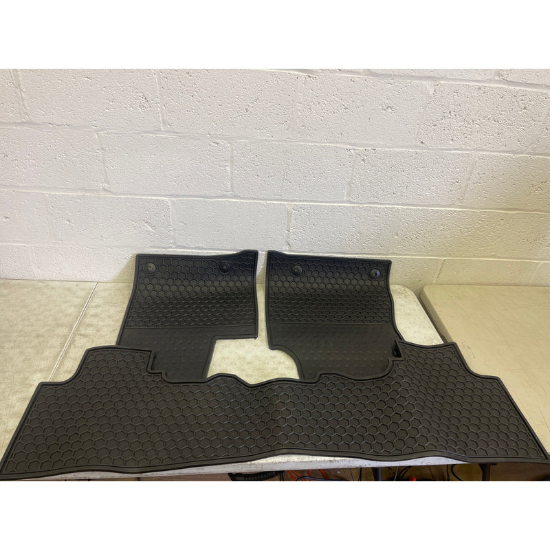 Rubber Car Floor Mats All-Weather Custom Fit for 2016-2024 Dodge Durango 2-Row