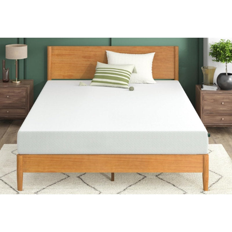 ZINUS FULL 8-inch Green Tea Memory Foam Mattress, Mattress in A Box, White