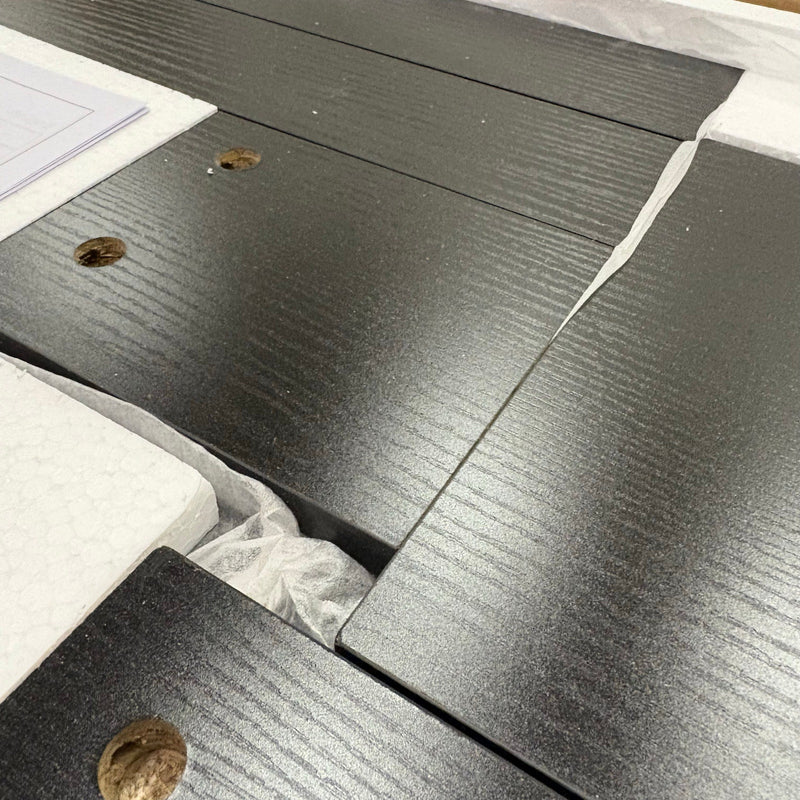 FCH Computer Desk, Multifunctional Workstation Drawers Keyboard Tray Hutch Black