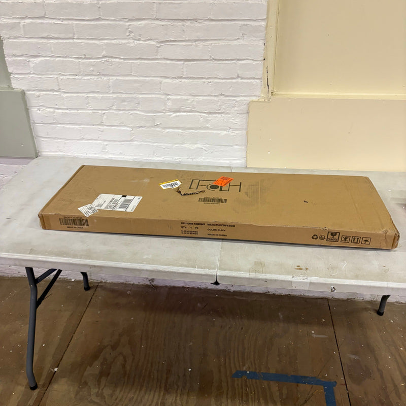 4-Tier Metal Storage Ladder Bookshelf, Durable 24" L X 14" W X 58" H - Black