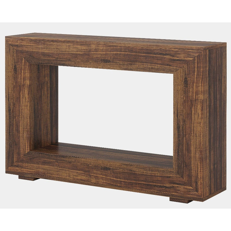 Tribesigns Farmhouse Console Table 47" Wood Entryway Sofa Table Storage, RUSTIC