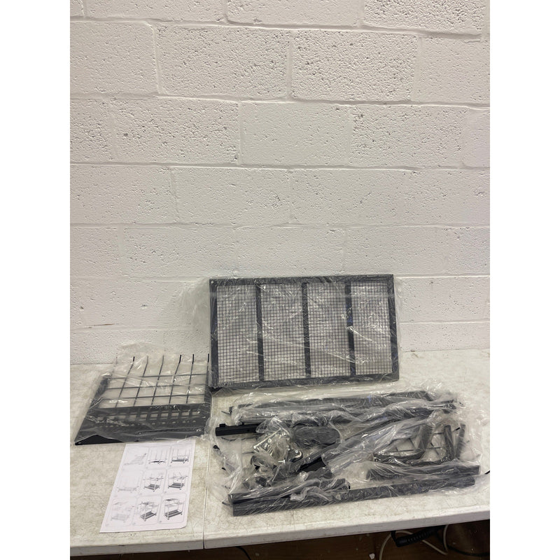 MYOYAY Garden Tool Storage Organizer with Wheels, 3 Layer Trolley - Black