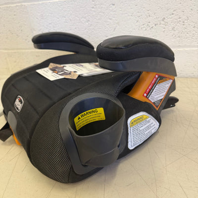 Chicco GoFit Plus Backless Booster Car Seat, 2 Cupholders, Washable Seat - Black