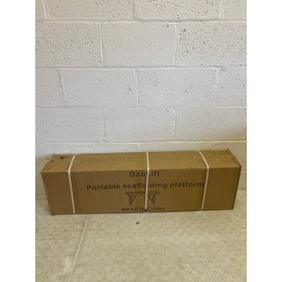 DaoLift 78.74"x9.84 Carbon Steel Scaffolding Platform of Cap 660 LBS 40-65" H