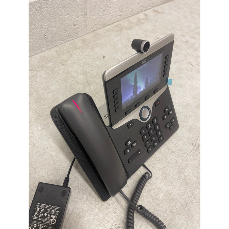 Teléfono IP Cisco CP-8865 con cámara web y videollamadas (negro)