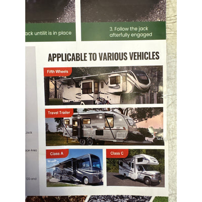 PACK OF 4 RV Leveling Pads 9" Round Landing Feet Jack Stabilizers 5000lbs CAP