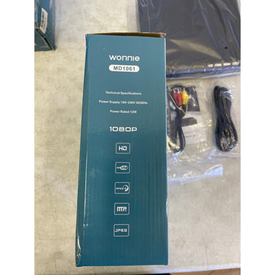 WONNIE HD DVD Player for TV, CD Players for Home Remote Control Included Black
