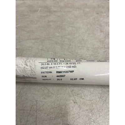 Papel pintado autoadhesivo de ladrillo blanco RoomMates, 28,18 pies cuadrados RMK11237WP