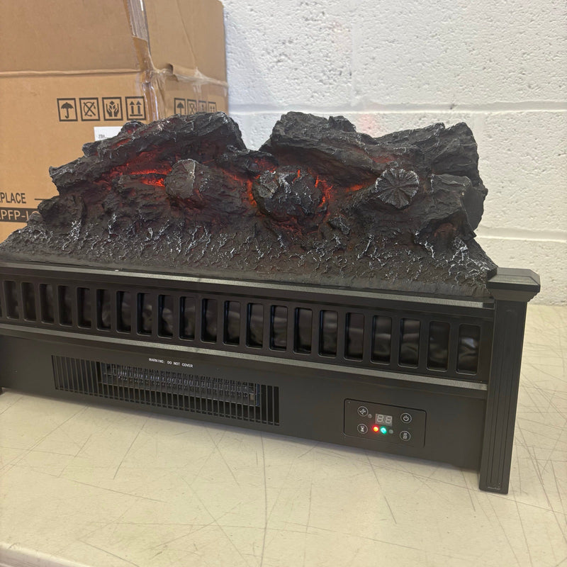 Infrared Electric Fireplace Logs, 23" Infrared Quartz, Remote Control Fireplace