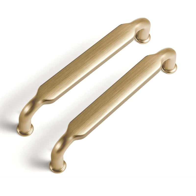 6-Pack Goo-Ki Champagne Bronze Drawer Handles 3-3/4" Hole Centers Straight Pull