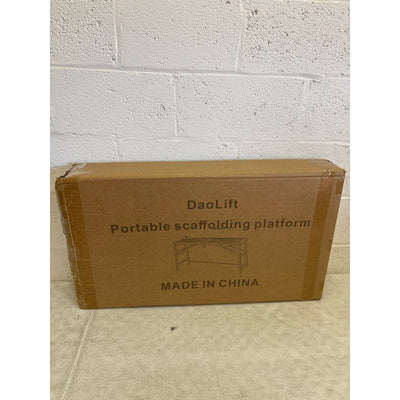 DaoLift 62.99"x14.74" Carbon Steel Scaffolding Platform CAP 660 LBS 32-50" H