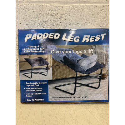 ETNA Padded Supportive Foot/Leg Rest for Chair Couch or Desk - Black