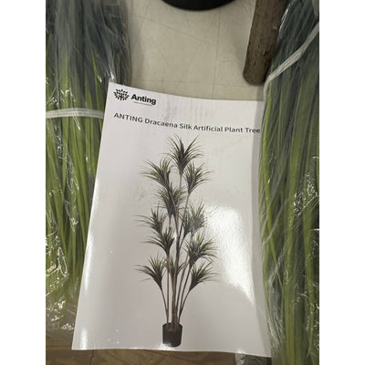 ANTING- 8.2FT Tall Dracaena Silk Tree - Large Indoor Outdoor Artificial Plant
