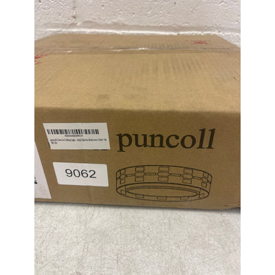Puncoll Gold Flush Mount Light Fixture - 13-inch Ceiling Lights 3000K -C3947 TB
