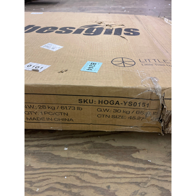 Tribesigns Rectangle Dining Table 78" x 28" Kitchen Table 6-8 People Tan/Black