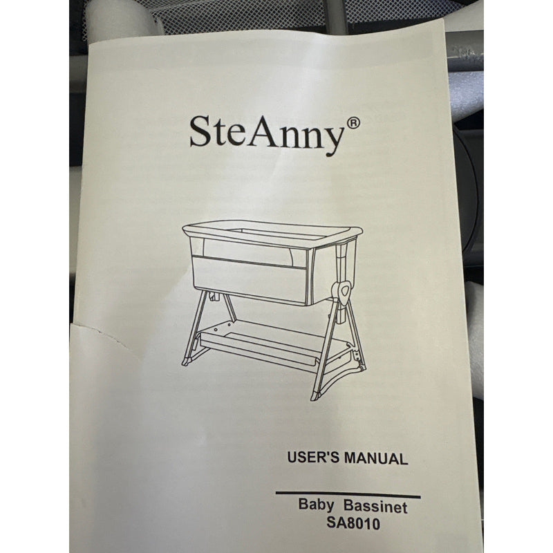 Steanny Baby Bassinets, Newborn Bedside Sleeper Adjustable Portable Rocking Crib