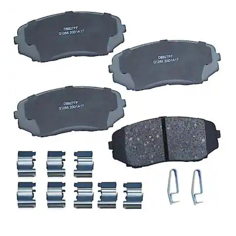 Carquest Premium Gold Brake Pads w Hardware, Ceramic, Quiet, Front - GNAD1258