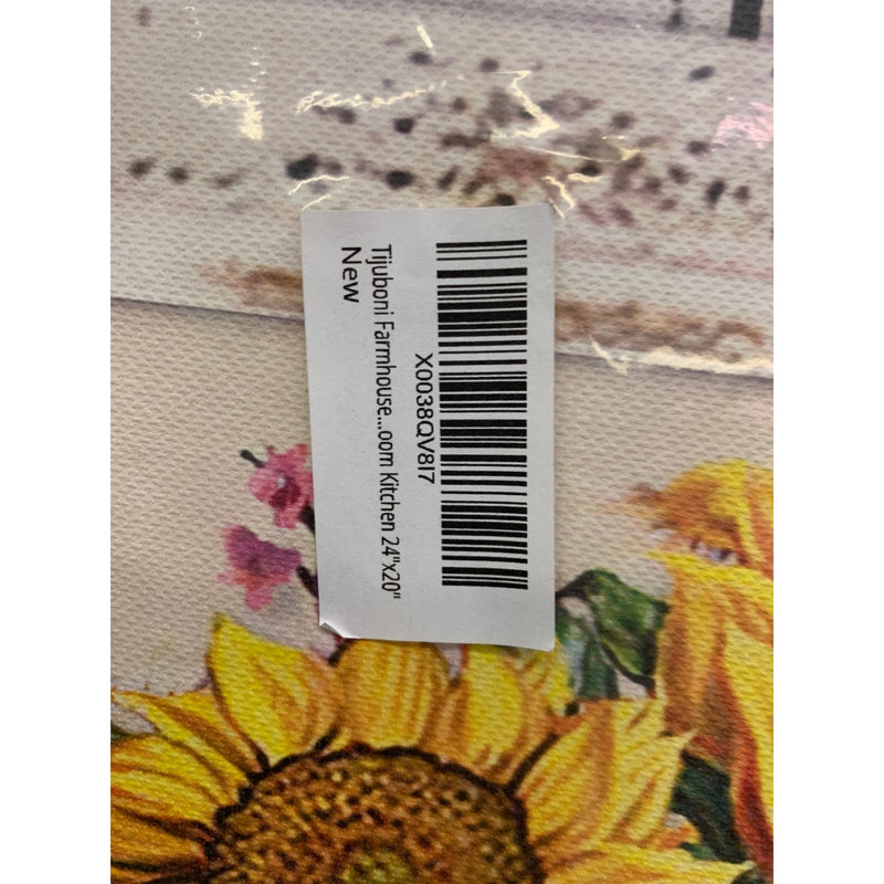 Sunflower Kitchen Decor Farmhouse Wall Print, Framed, 20" x 24"