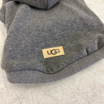 UGG Cody Small Soft Pet Hoodie, Dog Clothes - 9-11" Collar - Gray