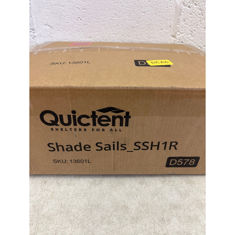 Quictent 20x16 ft Shade Sail with Hardware Kit Rectangle Sun Shade Sail - Blue