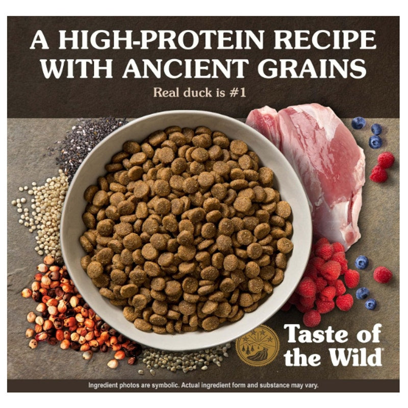 Taste of the Wild Ancient Wetlands Canine Recipe Fowl & Ancient Grains 28lbs